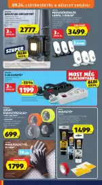 ALDI akciós újság hét 39 Oldal 38: WORKZONE Szövet ragasztószalag €699,00, PATTEX Ragasztó €1.499,00