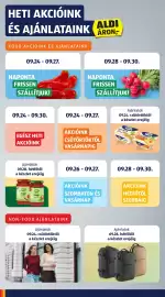 ALDI akciós újság hét 39 Oldal 4: HETI AKCIÓINK ÉS AJÁNLATAINK ARON; FOOD AKCIÓINK ÉS AJÁNLATAINK 09.24-09.27. NAPONTA
