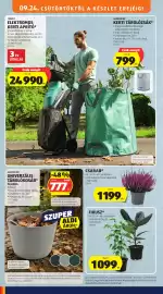 ALDI akciós újság hét 39 Oldal 40: Csarab €1.199,00, FERREX Elektromos Kerti Aprító €24.990,00