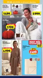 ALDI akciós újság hét 39 Oldal 47: HOME CREATION STRUKTURÁLT PLÉD €2.499,00, HOME CREATION DÍSZPÁRNA €1.799,00
