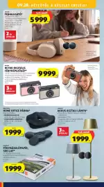 ALDI akciós újság hét 39 Oldal 10: CASALUX AKKUS ASZTALI LÁMPA €1.999,00, BAUHN FEJHALLGATÓ €5.999,00