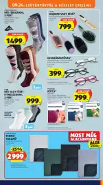 ALDI akciós újság hét 39 Oldal 7: Lacura Hajkefe vagy Fésű €799,00