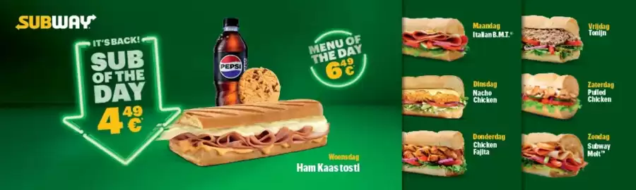 Subway folder Pagina 1