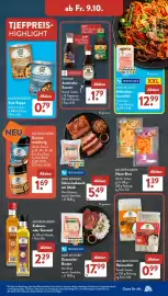 Aldi Süd Prospekt woche 41 Seite 24: MEINE METZGEREI Entrecôte-Braten €17,99, ASIA GREEN GARDEN Reisnudeln €0,99