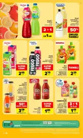 Carrefour gazetka tydzień 39 Strona 38: Napój FRUGO €2,79, Sok DAWTONA €1,89