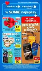 Carrefour Market gazetka tydzień 39 Strona 1: Napój gazowany Pepsi 2-pak €5,73, Papryka czerwona polska €5,99