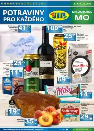 Jip leták Strana 1: CI 23.9.-4.10.2026 MALOOBCHOD POTRAVINY JIP MO PRO KAŽDÉHO Soft&Exclusive toaletní papír bílý 2-vrstvý 8