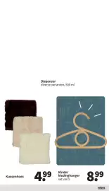 Wibra folder Pagina 3: Kussenhoes €4,99, Kinder kledinghanger €8,99