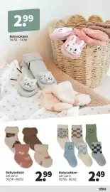 Wibra folder Pagina 6: Babysokken €2,99, Babysokken €2,49