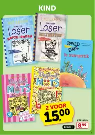 Boekenvoordeel folder Pagina 5: Van een Loser KOPJE-ONDER MEER DAN 250 MILJOEN BOEKEN VERKOCHT Jeff Kinney KIND HET LEVEN