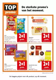 Colruyt folder Pagina 4: 4 TOP De sterkste promo's van het moment. promo Lay's Mama mia's Cheese & Paprika flavour VALUE