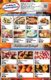 Crosby's Marketplace weekly ad Page 1: Sugardale Pepperoni Slices €3,29, Dietz & Watson White Cheddar Cheese €8,99