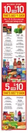 Price Chopper weekly ad week 39 Page 8: MIX & MATCH NO LIMIT • 100$10 THAT'S JUST $1 EACH Buy 1, 10, 20, 30 or more and
