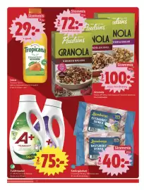 ICA Nära reklamblad vecka 39 Sida 4: Lönneberga basturökt skinka €40,00, A+ Tvättmedel €75,00