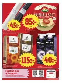 ICA Nära reklamblad vecka 39 Sida 5: OPPNA HAR 2 för SOPSÄCK 125 10 storetic 45:- Sopsäck 125L ICA. 10-pack. Med