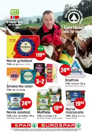 Spar uke 39 Side 8: Tine matfløte €19,90, Tine mozzarella €19,90