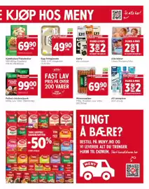 Meny kundeavis Side 3: Leiv Vidar Wienerpølser €69,90, Fjordland Kjøttkaker/Fiskeboller €69,90