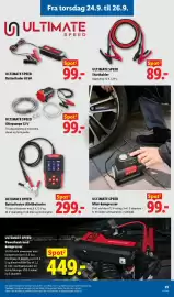 Lidl tilbudsavis uge 39 Side 11: Ultimate Mini-kompressor €99,00, Ultimate Speed Batteritester til bilbatterier €299,00
