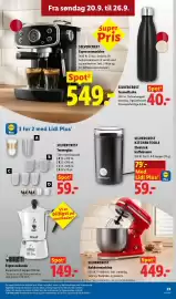 Lidl tilbudsavis uge 39 Side 9: Silvercrest Køkkenmaskine €449,00, Silvercrest kaffekværn €59,00