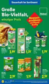 Lidl Prospekt woche 41 Seite 58: BIOLAND Cremiger Joghurt €1,79, BIOLAND Frische fettarme Milch €1,25
