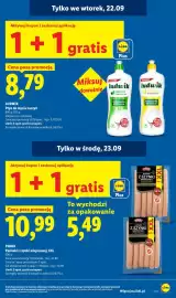 Lidl gazetka Strona 13: Parówki z szynki wieprzowej XXL Pikok €5,49