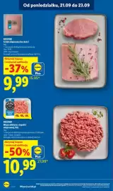 Lidl gazetka Strona 14: Mięso mielone z łopatki wieprzowej XXL Rzeźnik €10,99, Schab wieprzowy bez kości Rzeźnik €9,99