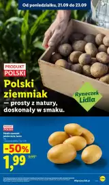 Lidl gazetka Strona 23: Polskie ziemniaki jadalne myte luzem Ryneczek Lidla €1,99