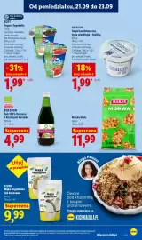 Lidl gazetka Strona 59: Jogurt prebiotyczny typu greckiego z inuliną Bieluch €1,99, Morwa biała Makar €11,99