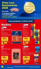Lidl gazetka Strona 62: Kabanosy drobiowo-wieprzowe 2-pak Pikok €8,99, Parówki z filetem z indyka Pikok €4,59