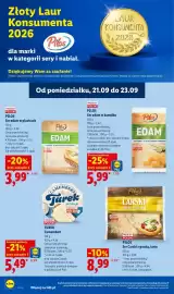 Lidl gazetka Strona 66: Ser edam w plastrach Pilos €3,99, Ser Carski z goudą tarty Pilos €8,99
