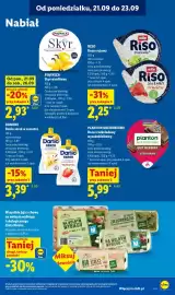Lidl gazetka Strona 67: Danio serek w saszetce o smaku waniliowym Danone €3,39