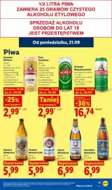 Lidl gazetka Strona 79: Piwo Löwenbräu Oktoberfest €6,99, Piwo bezalkoholowe Paulaner Weissbier €5,99