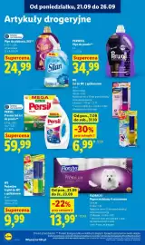 Lidl gazetka Strona 96: Papier toaletowy 4-warstwowy Floralys €13,99, Perwoll Płyn do prania €34,99