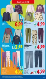 Volantino Lidl settimana 39 Pagina 23: LUPILU Maglia a maniche lunghe da bambini €2,49, LUPILU Jeggings da bambina €4,99