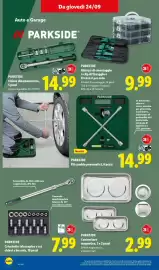 Volantino Lidl settimana 39 Pagina 32: PARKSIDE €9,99, PARKSIDE Cricchetto telescopico o set chiavi a bussola, 19 pezzi €7,99