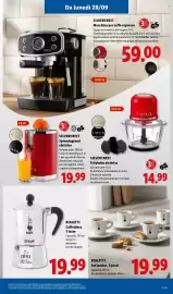 Volantino Lidl settimana 39 Pagina 35: SILVERCREST Spremiagrumi elettrico €19,99, Bialetti Caffettiera 3 tazze €19,99