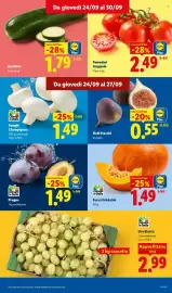Volantino Lidl settimana 39 Pagina 5: Zucchine €1,79, Pomodori Grappolo €2,49