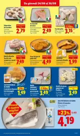 Volantino Lidl settimana 39 Pagina 9: Fusi di pollo €3,15, Polpettine di tacchino €2,79