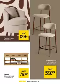 Xenos folder Pagina 23: Fauteuil Mees €129,00, 3-laags schoenenkast €79,99