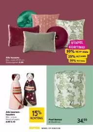 Xenos folder Pagina 25: Alle kussens €6,99, Alle kaarsen-houders €8,49