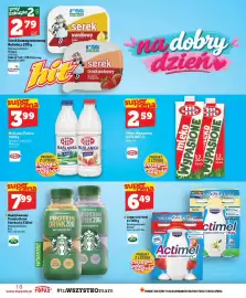 Topaz gazetka tydzień 39 Strona 18: Maślanka Polska €3,99, Mleko Wypasione Mlekovita €2,59