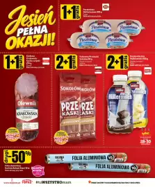 Topaz gazetka tydzień 39 Strona 2: Napój mleczny Mullermilch, Pasztetowa Delikatesowa