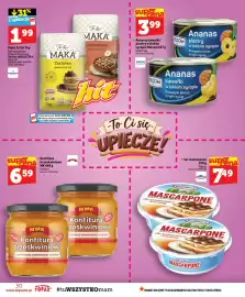 Topaz gazetka tydzień 39 Strona 30: Ananas kawałki w lekkim syropie Helcom €3,99, Mascarpone Piatnica €7,49