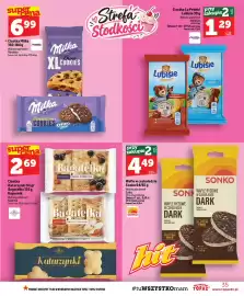 Topaz gazetka tydzień 39 Strona 35: Milka XL Choco Cookies €6,99, Ciastka Lu Petitki Lubisie €1,29