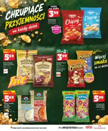 Topaz gazetka tydzień 39 Strona 39: Chipsy Chruu paczka €3,99, Chrupki Cheetos €3,99
