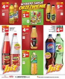 Topaz gazetka tydzień 39 Strona 42: Nektar Cappy €4,99, Sok 100% Leon €1,59