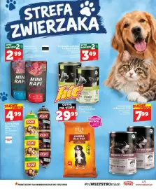 Topaz gazetka tydzień 39 Strona 45: Karma dla psa Rafi Mini €2,99, Karma kiełbasa dla psa Roxi €4,99