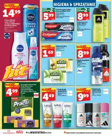 Topaz gazetka tydzień 39 Strona 46: Pasta do zębów Colgate Advanced White €5,99, Pianka do golenia Gillette Series €8,99