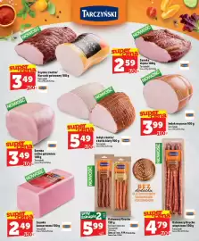 Topaz gazetka tydzień 39 Strona 6: Szyinka konserwowa Tarczyński €2,49, Szynka wolno gotowana Tarczyński €3,49