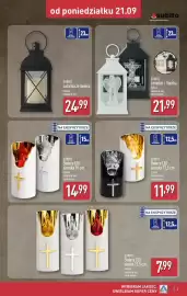 ALDI gazetka tydzień 39 Strona 3: Świeca LED €11,99, Świeca LED szeroka 15 cm €14,99